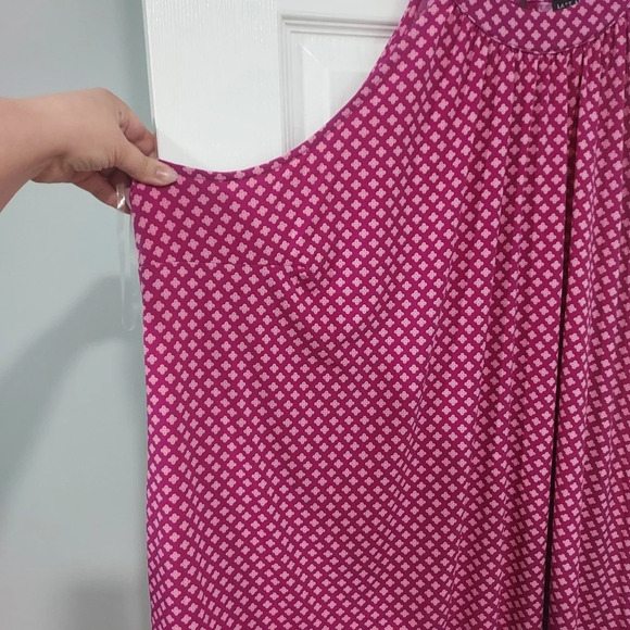 Lane Bryant Gloria Floral Swing Halter-Neck Belted Knit Top Size in 34/36 - Picture 5 of 11